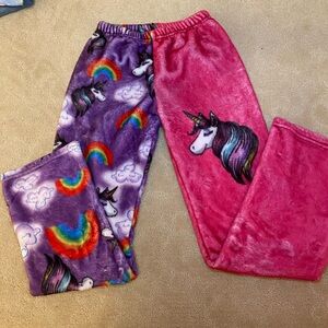 Penelope Wildberry Pink and Purple Unicorn Pajama Bottoms